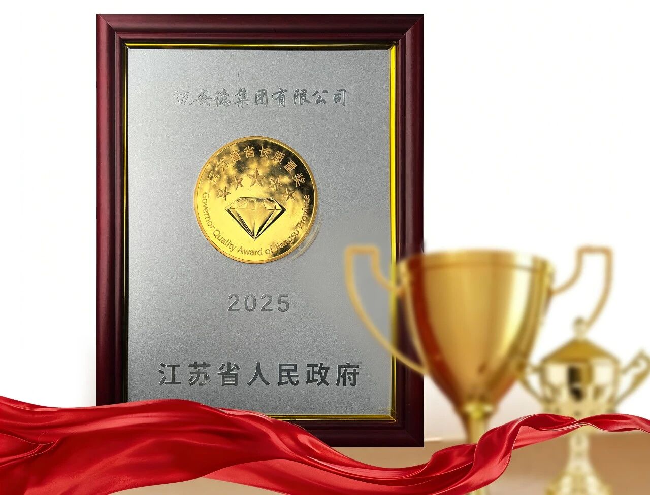 邁安德榮獲2025年省長質(zhì)量獎(jiǎng)